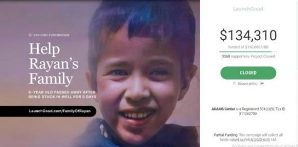 مركز إسلامي بأمريكا يجمع أكثر من 125 مليون سنتيم دعما لعائلة الطفل المغربي "ريان"